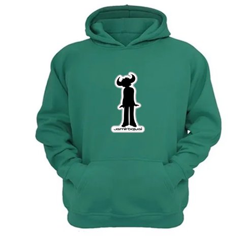 Genérico - Polerón Canguro Jamiroquai Verde Aguamarina Talla Xl Unisex