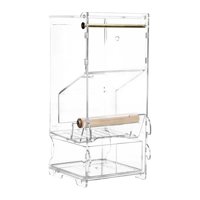 Ioensy - Comedero Para Pájaros Para Jaula, Plato De Comida, Comedero Para Loros Para Canarios Cacatúa