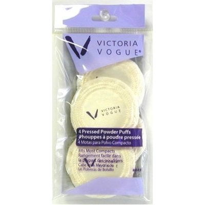 Puffs de terciopelo de algodón Victoria Vogue #449, 4 unidades (paquete de 2)