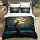 thumbnail image 2 of Tree of Life printed Bedding Sets exquisite bed supplies set duvet cover bed comforter set bedding set luxury birthday gift, 2 of 5