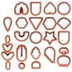 thumbnail image 1 of Juego De Cortadores De Arcilla Polimérica De Plástico De 24 Uds. Formas De Joyería De Arcilla Polimérica Para Ni?os, 1 of 5