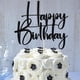 thumbnail image 5 of Topper para pastel Gtseryeio negro con brillo Happy Birthday, 5 of 8