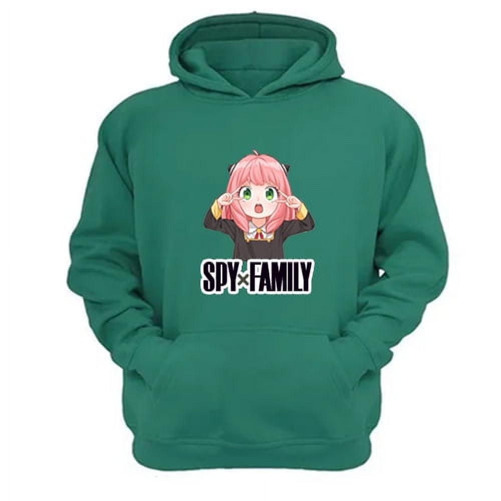 Genérico - Polerón Canguro Spy X Family Verde Aguamarina Talla L Unisex