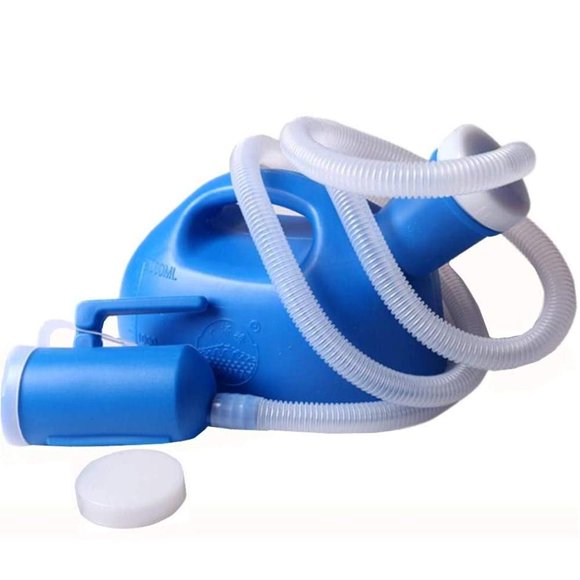Orinal portátil YUMSUM para hombre, 2000 ml, colector de orinal, azul