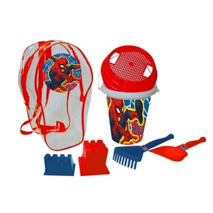 Set Mochila Con Balde Y Accesorios Spiderman Marvel