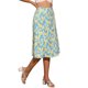 thumbnail image 4 of Faldas Midi para Mujer INSPIRE CHIC Cintura Elástica Campesina A-Line Faldas Florales Ditsy Flor de Albaricoque XS, 4 of 6