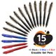 thumbnail image 2 of Bolígrafos de gel Lineon pack de 15 unidades retráctiles borrables de punta fina, 2 of 7