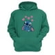 thumbnail image 1 of Poleron Canguro Extraterrestre Azul Verde Aguamarina Talla Xs Unisex, 1 of 3