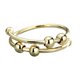 thumbnail image 4 of Anillo Redondo Con Cuentas Spinner Anillo Anti-ansiedad Joyas Giratorias Doradas, 4 of 4