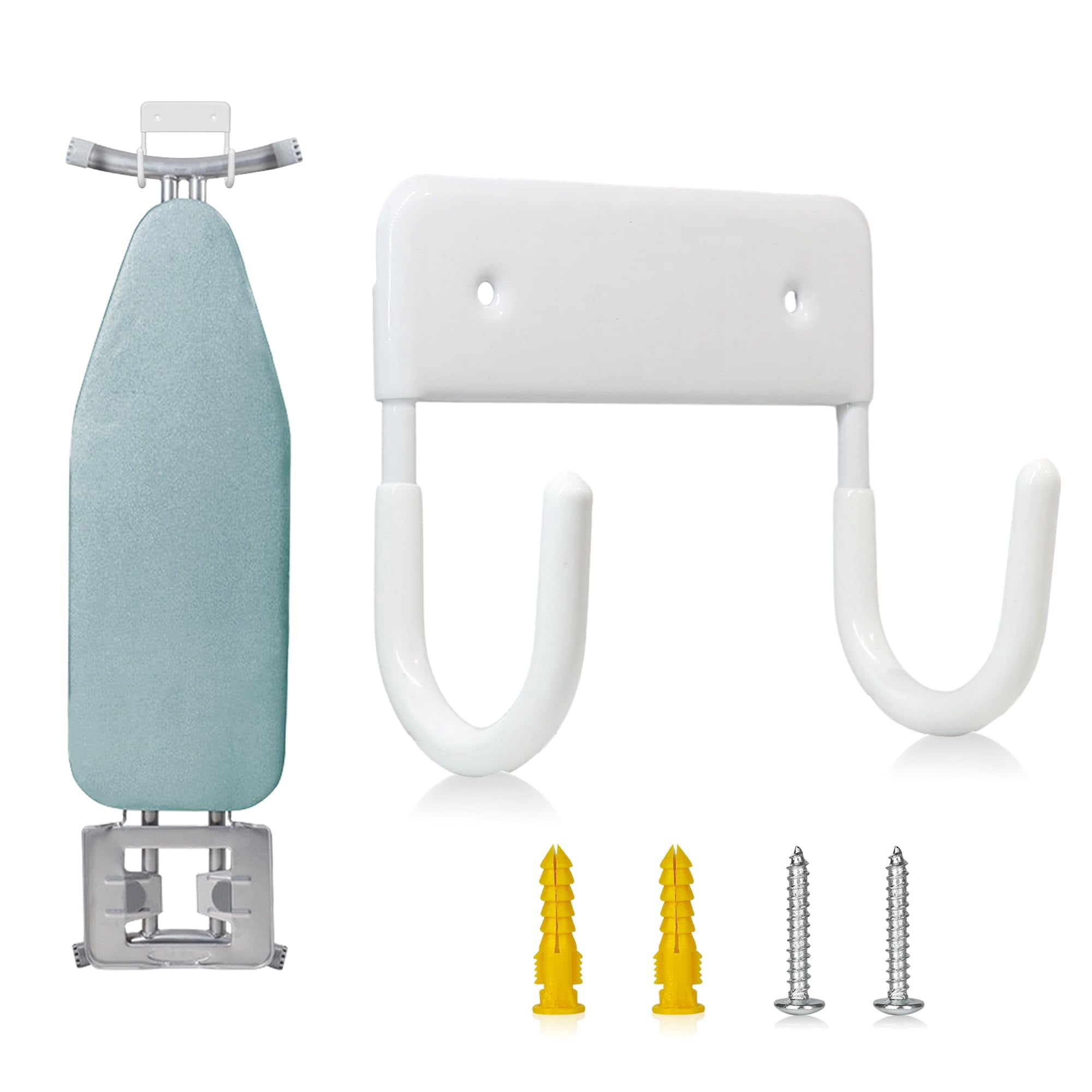Soporte De Pared Para Tabla De Planchar Bijun 13 Cm Blanco
