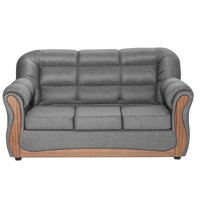 Colbox - Sofá Cheyenne 3 Cuerpos Tela Gris Medio