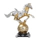thumbnail image 3 of Adorno De Caballo De Resina Para Oficina, Soporte De TV, Regalo Para Amantes De Los Caballos, Figuras De Caballos, 24 X 27 X 11 Cm, Dorado Y Plateado, 3 of 3