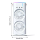 thumbnail image 3 of Ventilador De Aire Frio Doble Humidificador Led Portátil, 3 of 4
