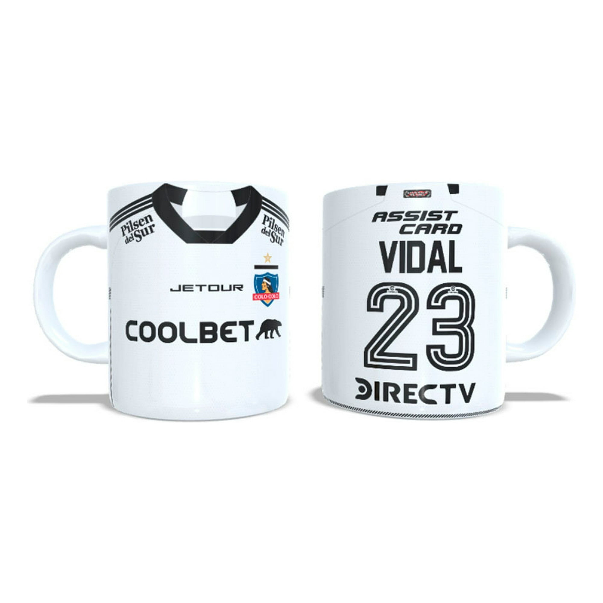 Arumistorechile - Tazon Taza Colocolo 2024 Blanca Arturo Vidal