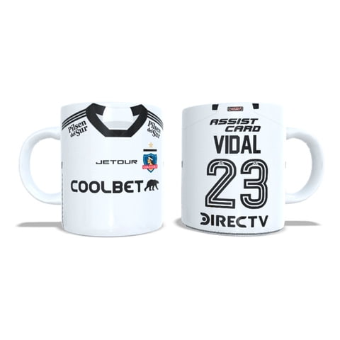 Arumistorechile - Tazon Taza Colocolo 2024 Blanca Arturo Vidal