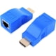 thumbnail image 2 of Extensor HDMI, repetidor de cable de red HDMI a RJ45 sobre Cat 5e/6 1080p hasta 30 m, extensor para HDTV, HDPC, PS4. Solicitar cable de cobre puro Cat 5e/6 (1 puerto/20-30 m). No compatible con HDCP., 2 of 7
