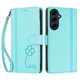 thumbnail image 3 of Funda Cartera Trébol para Samsung Galaxy A55 5G con Ranuras Tarjetas y Carga Inalámbrica Verde menta, 3 of 6