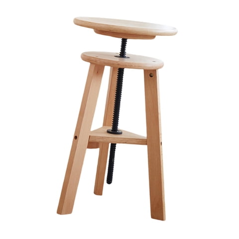 Ioensy - Taburete De Pintura Taburete De Bar Asiento Giratorio Taburete De Estudio De Oficina Para Galería Madera