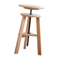 Ioensy - Taburete De Pintura Taburete De Bar Asiento Giratorio Taburete De Estudio De Oficina Para Galería Madera