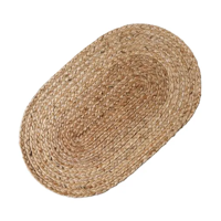 Genérico - Alfombra Fibra Natural Color Beige Con Diseño Tejido