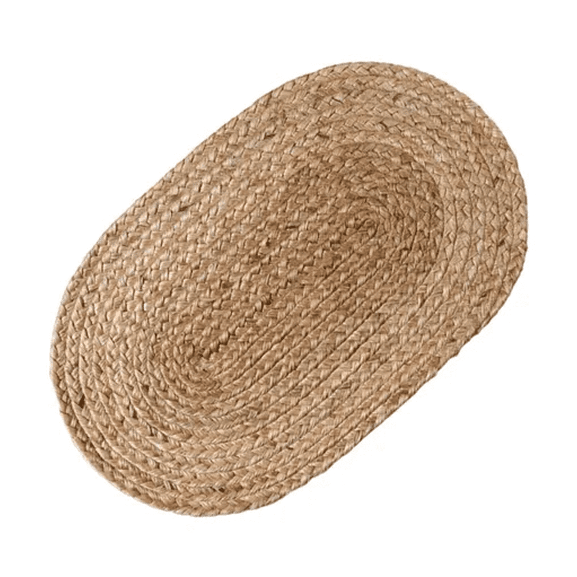 Genérico - Alfombra Fibra Natural Color Beige Con Diseño Tejido