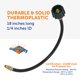 thumbnail image 4 of Conector de manguera Flame King 46 cm 1/4" flare macho invertido, 4 of 8