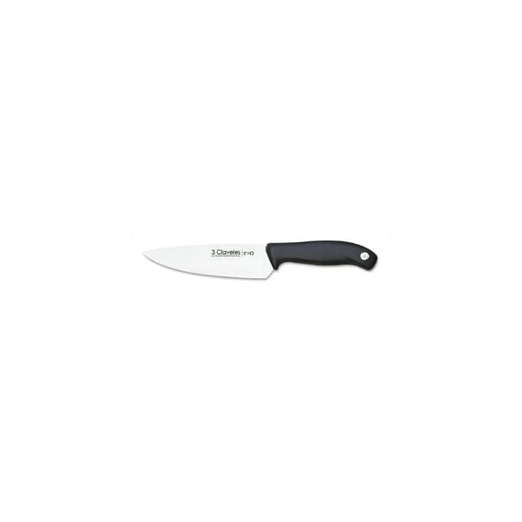 Cuchillo De Cocina Chef Cocinero 15cm Acero 3 Claveles Evo Color Negro