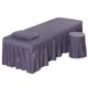 thumbnail image 2 of Sábana De Masaje Soft Beauty Con Funda De Almohada Y Funda Para Taburete Gris Púrpura, 2 of 5