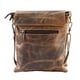 thumbnail image 2 of Bolso Bandolera de cuero natural, estilo vintage. Café. Franz Mossi, 2 of 3