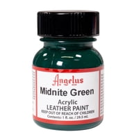 Pintura Acrílica Angelus Para Cuero, 30 Ml, Color Verde Medianoche, Paquete De 1