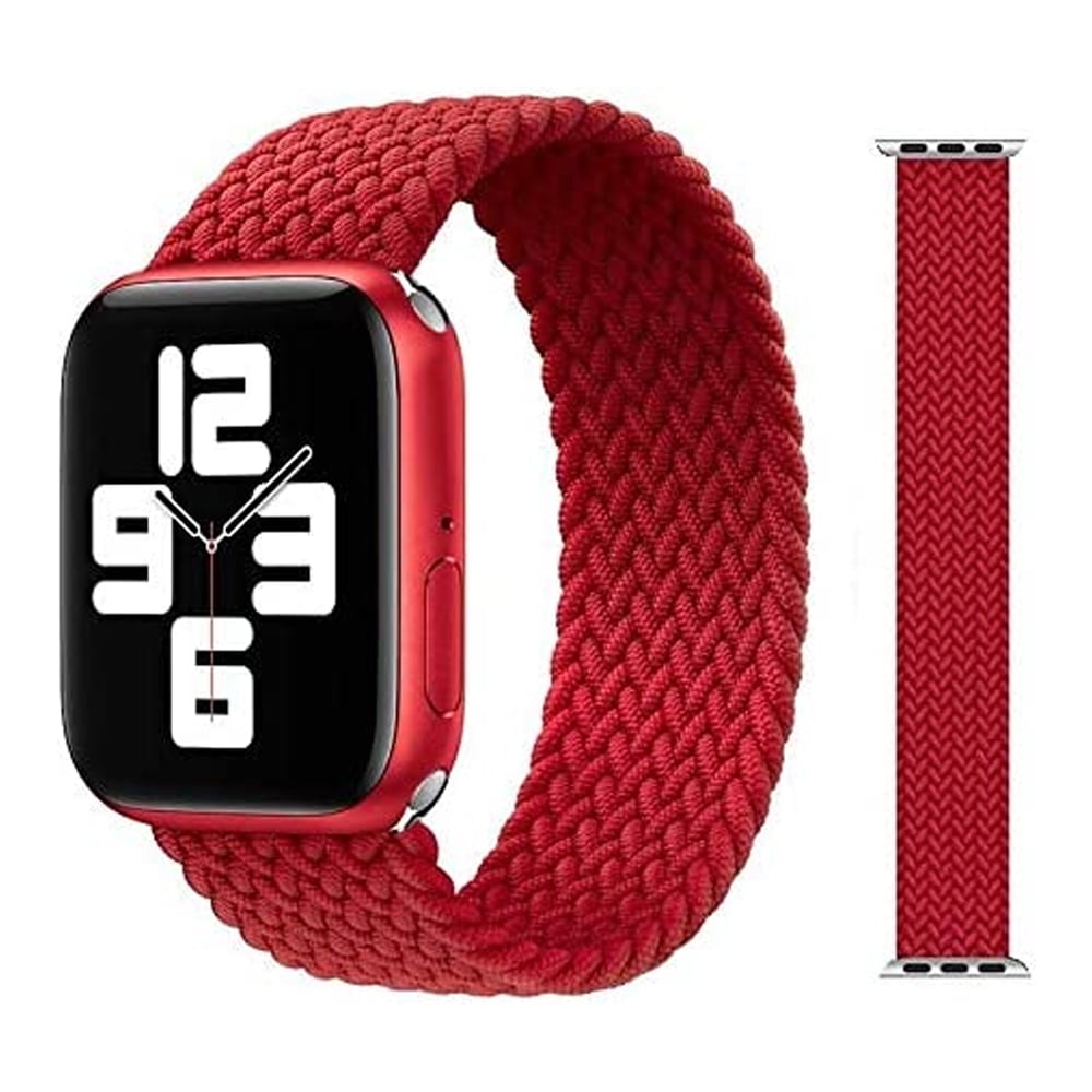 Genérico - Correa Trenzada M Para Apple Watch 40mm Rojo