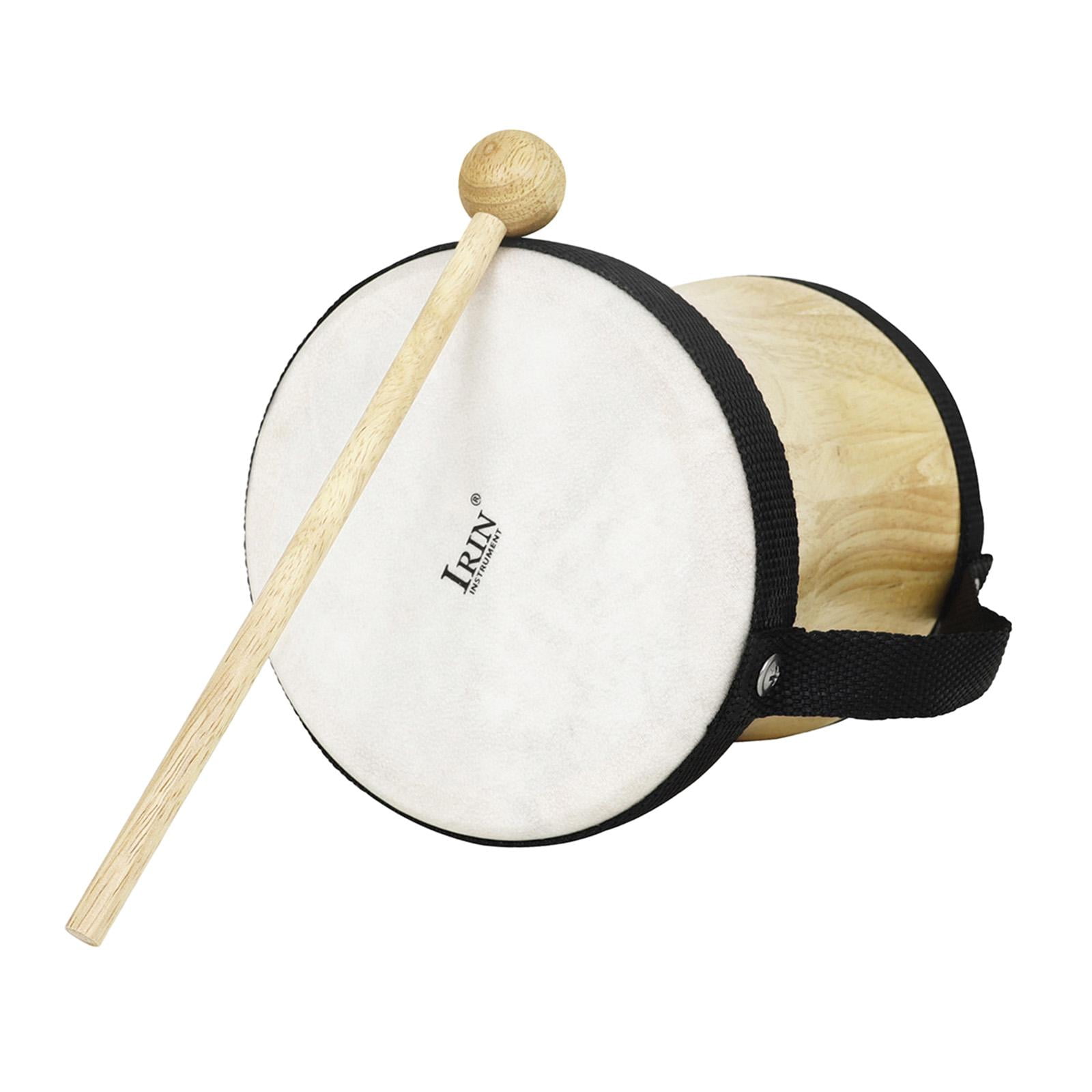 Bothyi - Instrumento Musical De Percusión Tambor Niños Tambor Juguete De Madera Para Niños Pequeños Niños Bebé Negro