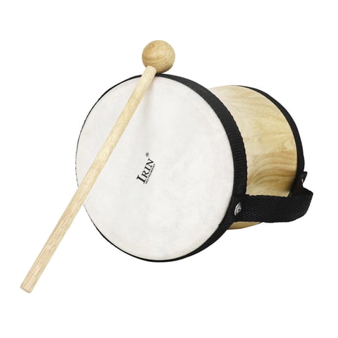 Bothyi - Instrumento Musical De Percusión Tambor Niños Tambor Juguete De Madera Para Niños Pequeños Niños Bebé Negro