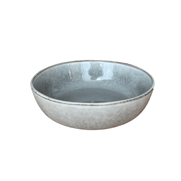 Set 6 Bowl Redondo Ceramica 19.5X5.7 Cm Gris Linea Oslo