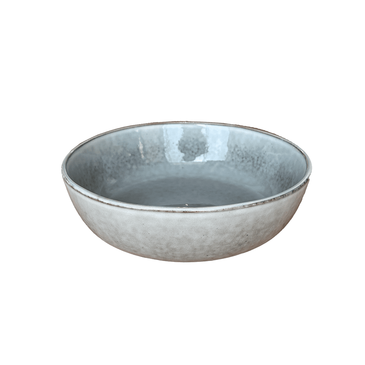 Mova - Set 6 Bowl Redondo Ceramica 19.5x5.7 Cm Gris Linea Oslo - ( Tipo Gres )