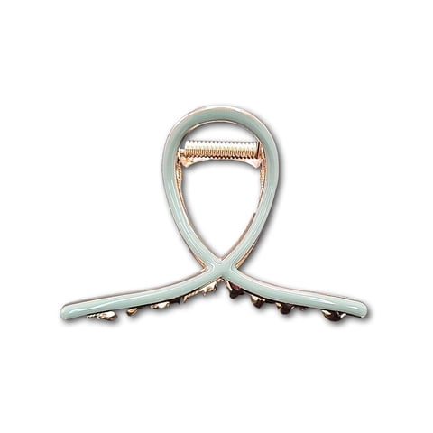 Besty - Traba Metálica Garra Grande Para Cabello Resina Oliva