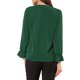 thumbnail image 3 of INSPIRE CHIC Blusa con Volantes para Mujer de Regreso a Clases Elegante para el Trabajo Cuello en V Manga Larga Top Elegante Verde L, 3 of 7