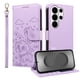 thumbnail image 5 of Funda Cartera para Samsung Galaxy S26 Ultra Perro Cachorro Grabado con Tarjetas Soporte Correa Morado, 5 of 6