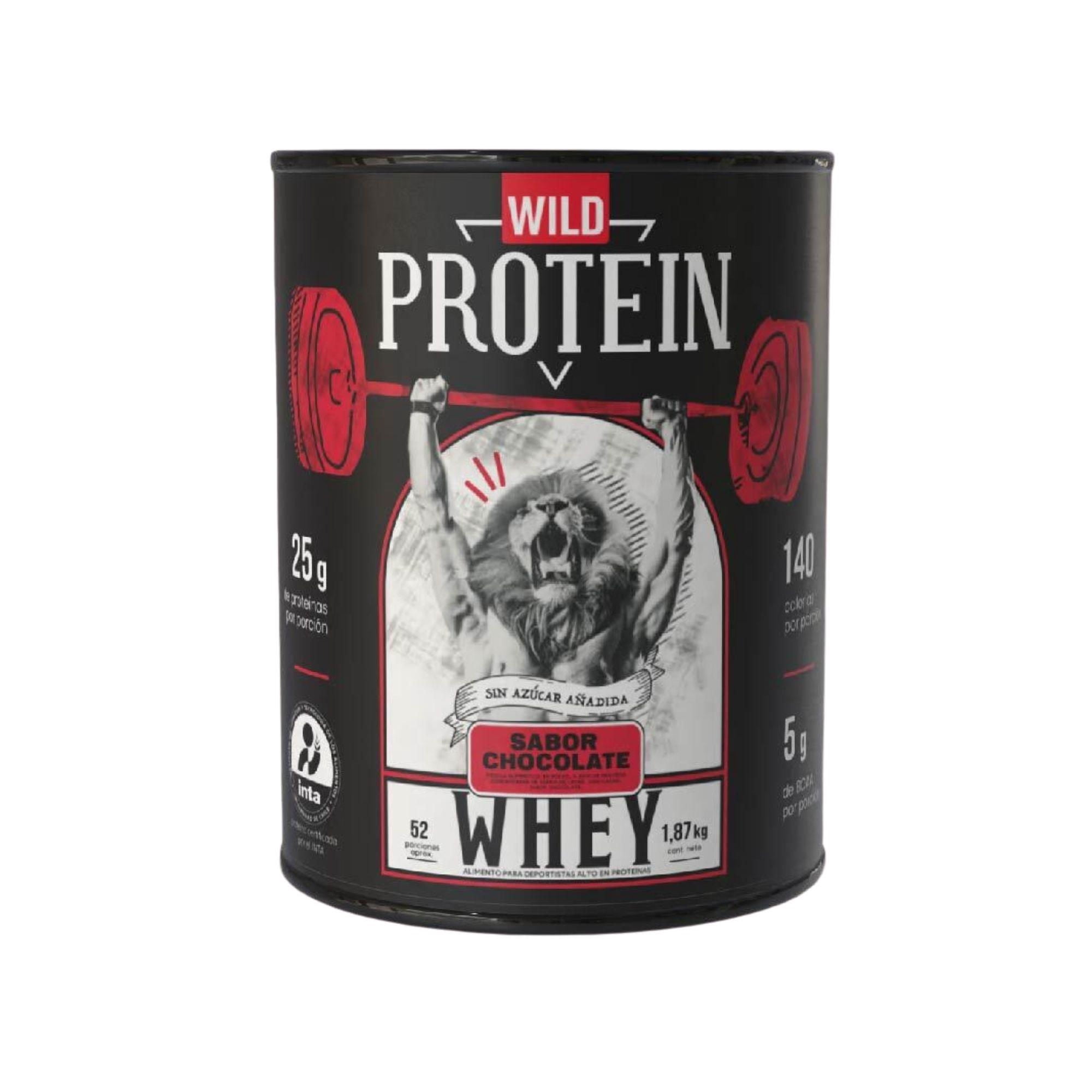 Suplemento De Proteína Whey Chocolate Tarro 653 g Wild Protein Pro