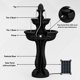 thumbnail image 4 of Fuente Solar XBrand de 99 cm, 2 Niveles, Resina Negra, 4 of 7