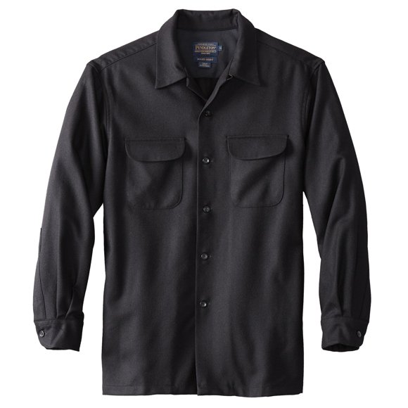 Camisa Pendleton Iconic de Lana Negra, talla XXL, corte estándar