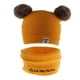thumbnail image 4 of 2 unids conjunto bebé invierno cálido sombrero de punto infantil niño pom gorro gorro amarillo, 4 of 4