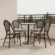 thumbnail image 2 of Pack de 4 Sillas Bistro Parisina Rattan - Blanca con negro, 2 of 7