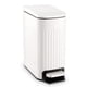 thumbnail image 1 of Bote de basura TrashAid Slim de acero inoxidable, 6 l/1.6 galones, blanco, 1 of 7