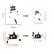 thumbnail image 4 of Adhesivo de pared extraíble con forma de gato negro, 6 unidades, PVC, 4 of 6