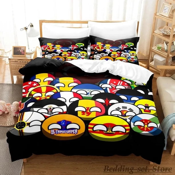 New Countryball Polandballs Bedding Set Bed Set Aldult Boys Bedroom Duvetcover Sets Bed Sheets
