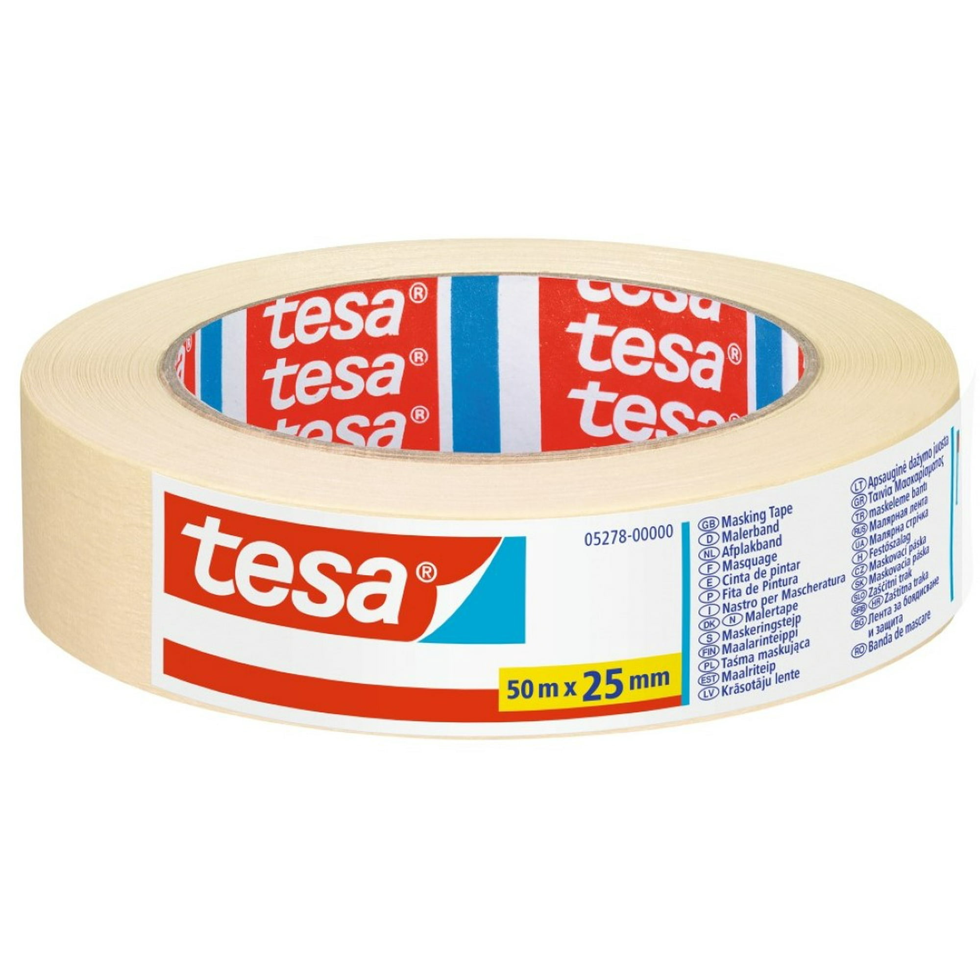 Cinta De Enmascarar Masking 25mm X 50mts (económica) - Tesa
