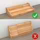 thumbnail image 2 of Organizador de especias Zri Bamboo de 3 niveles, expandible, amarillo, 2 of 6