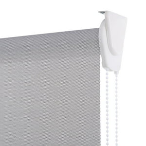 Bertex - Cortina Roller Sunscreen Gris Claro, Alto Ajustable Máximo De 240 Cm X Ancho A Elección Para Sala, Living, Oficina O Escritorio (160 Cm De Ancho X 240 Cm De Alto)