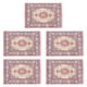 thumbnail image 2 of 5 Alfombras Para Casa De Muñecas, Escala 1:12, Muebles De Juguete, Decoración Hecha A Mano, Alfombra Roja Y Blanca, 2 of 3